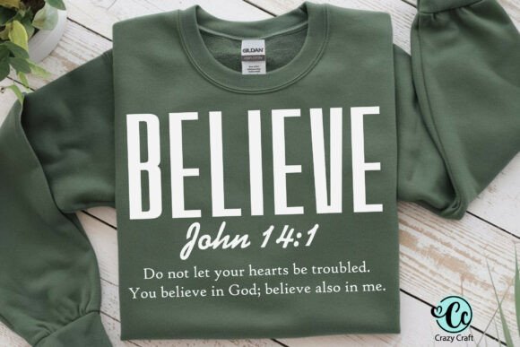 Believe SVG PNG, John 14:1, Christian