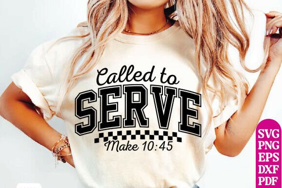 Called to Serve PNG SVG, Christian SVG