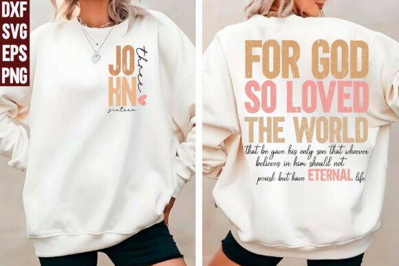 Christian PNG & Crewneck Design for T-Shirt Designs