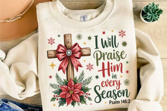 Christmas Jesus PNG Design for T-Shirt Designs