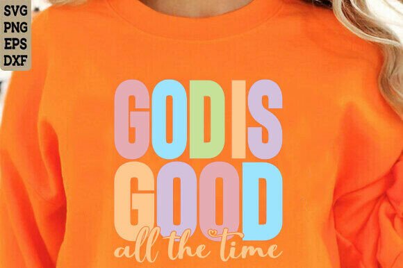 God is Good PNG: Preppy Christian Women T-Shirt Designs