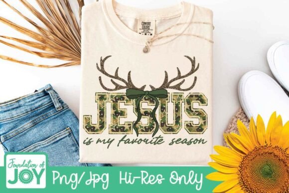Jesus Is My Favorite Season PNG, Hunter
