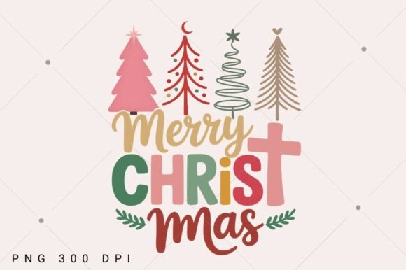 Merry Christmas PNG, Christian Christmas T-Shirt Designs