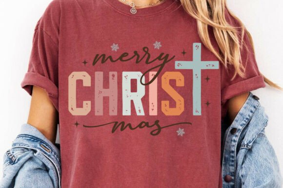 Merry Christmas Sweatshirt PNG, Jesus — T-Shirt Designs